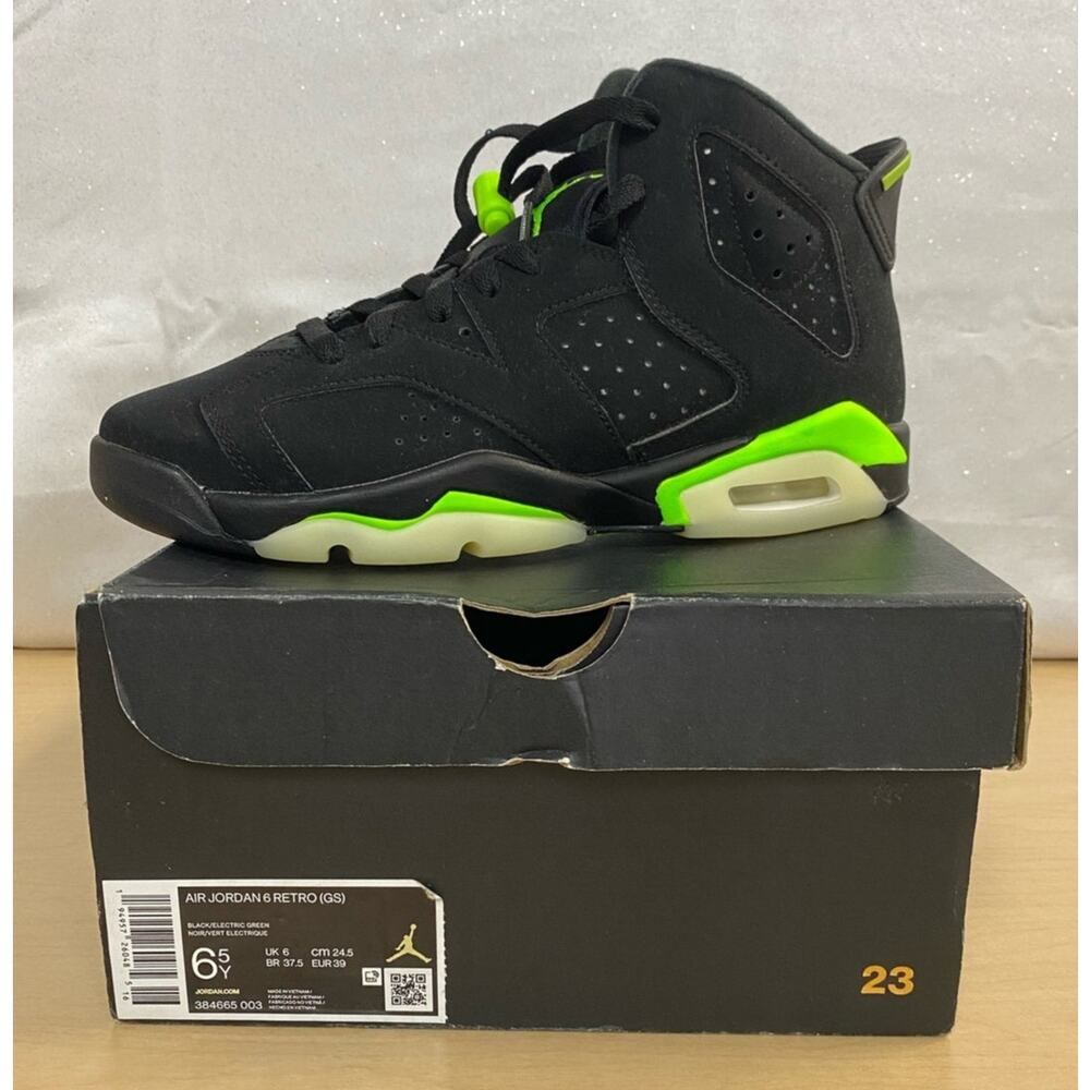 2021 Jordan 6 Retro “Electric Green” 384665-003 Size Y6.5 NIB